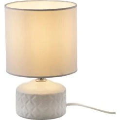 Nino Leuchten JON Tischleuchte Weiß, 1-flammig