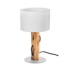 Nino Leuchten NORIN Tischleuchte Weiß, Naturfarben, 1-flammig