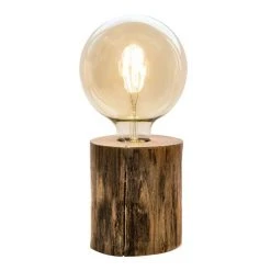 Nino Leuchten TRONCO Tischleuchte Holz dunkel, 1-flammig