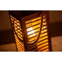 Nino Leuchten WISMAR Tischleuchte Schwarz, Holz dunkel, Naturfarben, 1-flammig -Günstiges Tischlampen Geschäft nino leuchten wismar tischleuchte 51490146 2