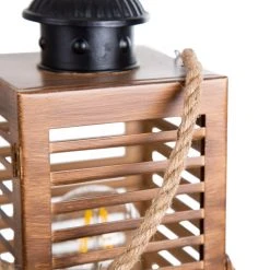 Nino Leuchten WISMAR Tischleuchte Schwarz, Holz dunkel, Naturfarben, 1-flammig -Günstiges Tischlampen Geschäft nino leuchten wismar tischleuchte 51490146 3