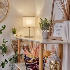 Hofstein Niukkala Tischleuchte Nickel-Matt, 1-flammig 18 Hofstein Niukkala Tischleuchte Nickel-Matt, 1-flammig -Günstiges Tischlampen Geschäft niukkala tischleuchte h3589847 6