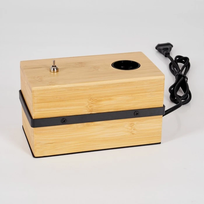 Hofstein Noulens Tischleuchte Schwarz, Naturfarben, 1-flammig 7 Hofstein Noulens Tischleuchte Schwarz, Naturfarben, 1-flammig – Bild 5