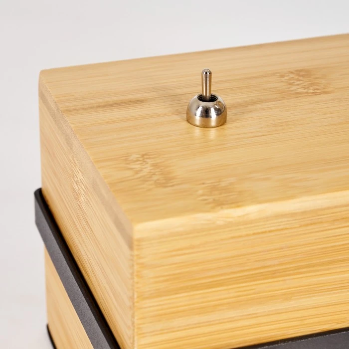 Hofstein Noulens Tischleuchte Schwarz, Naturfarben, 1-flammig 8 Hofstein Noulens Tischleuchte Schwarz, Naturfarben, 1-flammig – Bild 6