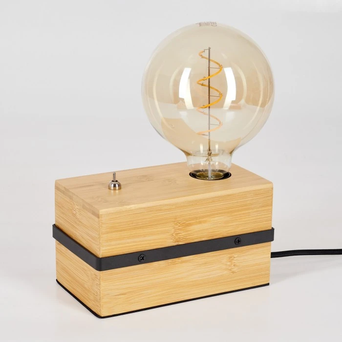 Hofstein Noulens Tischleuchte Schwarz, Naturfarben, 1-flammig 10 Hofstein Noulens Tischleuchte Schwarz, Naturfarben, 1-flammig – Bild 8