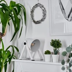 Hofstein Novilly Tischleuchte Weiß, 1-flammig -Günstiges Tischlampen Geschäft novilly tischleuchte h3263716 do1 10