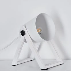 Hofstein Novilly Tischleuchte Weiß, 1-flammig -Günstiges Tischlampen Geschäft novilly tischleuchte h3263716 do1 7