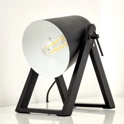 Hofstein Novilly Tischleuchte Schwarz, 1-flammig -Günstiges Tischlampen Geschäft novilly tischleuchte h3263730 do1 4