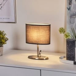 Hofstein Oilinki Tischleuchte Nickel-Matt, 1-flammig 18 Hofstein Oilinki Tischleuchte Nickel-Matt, 1-flammig -Günstiges Tischlampen Geschäft oilinki tischleuchte h3579206 6