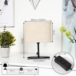 Hofstein Oilinki Tischleuchte Schwarz, 1-flammig -Günstiges Tischlampen Geschäft oilinki tischleuchte h3579244 3