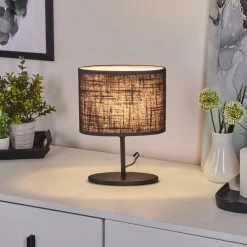 Hofstein Oilinki Tischleuchte Schwarz, 1-flammig -Günstiges Tischlampen Geschäft oilinki tischleuchte h3579312 6