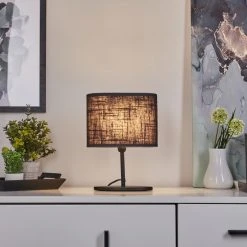 Hofstein Oilinki Tischleuchte Schwarz, 1-flammig -Günstiges Tischlampen Geschäft oilinki tischleuchte h3579312 8