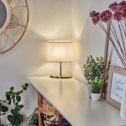 Hofstein Oilinki Tischleuchte Nickel-Matt, 1-flammig -Günstiges Tischlampen Geschäft oilinki tischleuchte h3595879 8