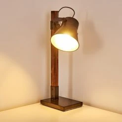 Hofstein Oksbol Tischleuchte Grau, Dunkelbraun, Stahl gebürstet, 1-flammig 32 Hofstein Oksbol Tischleuchte Grau, Dunkelbraun, Stahl gebürstet, 1-flammig -Günstiges Tischlampen Geschäft oksbol tischleuchte h3349588 12