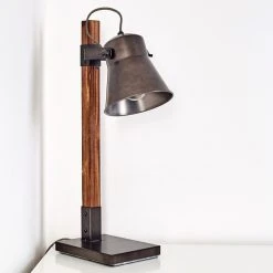 Hofstein Oksbol Tischleuchte Grau, Dunkelbraun, Stahl gebürstet, 1-flammig 36 Hofstein Oksbol Tischleuchte Grau, Dunkelbraun, Stahl gebürstet, 1-flammig -Günstiges Tischlampen Geschäft oksbol tischleuchte h3349588 16