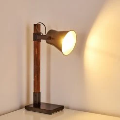 Hofstein Oksbol Tischleuchte Grau, Dunkelbraun, Stahl gebürstet, 1-flammig 25 Hofstein Oksbol Tischleuchte Grau, Dunkelbraun, Stahl gebürstet, 1-flammig -Günstiges Tischlampen Geschäft oksbol tischleuchte h3349588 5