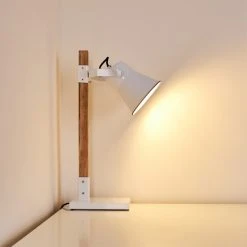 Hofstein Oksbol Tischleuchte Braun, Weiß, 1-flammig 30 Hofstein Oksbol Tischleuchte Braun, Weiß, 1-flammig -Günstiges Tischlampen Geschäft oksbol tischleuchte h3352212 11