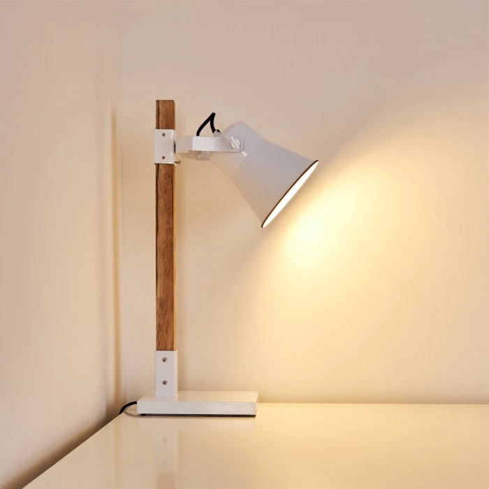 Hofstein Oksbol Tischleuchte Braun, Weiß, 1-flammig 14 Hofstein Oksbol Tischleuchte Braun, Weiß, 1-flammig – Bild 12