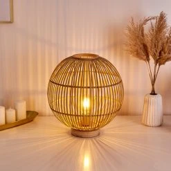 Hofstein Olkmont Tischleuchte Hellbraun, 1-flammig 24 Hofstein Olkmont Tischleuchte Hellbraun, 1-flammig -Günstiges Tischlampen Geschäft olkmont tischleuchte h3378526 6