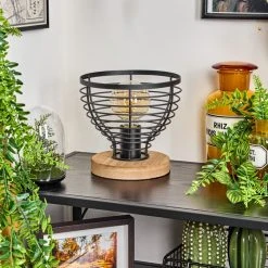 Hofstein Omba Tischleuchte Schwarz, Naturfarben, 1-flammig -Günstiges Tischlampen Geschäft omba tischleuchte h3607688 11