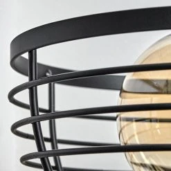 Hofstein Omba Tischleuchte Schwarz, Naturfarben, 1-flammig -Günstiges Tischlampen Geschäft omba tischleuchte h3607688 2