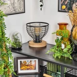 Hofstein Omba Tischleuchte Schwarz, Naturfarben, 1-flammig -Günstiges Tischlampen Geschäft omba tischleuchte h3607688 9