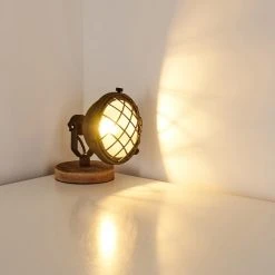 Hofstein Onsala Tischleuchte Schwarz, Holz hell, 1-flammig -Günstiges Tischlampen Geschäft onsala tischleuchte h3354629 11