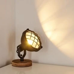 Hofstein Onsala Tischleuchte Schwarz, Holz hell, 1-flammig -Günstiges Tischlampen Geschäft onsala tischleuchte h3354629 13