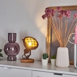 Hofstein Onsala Tischleuchte Rostfarben, Holz dunkel, 1-flammig -Günstiges Tischlampen Geschäft onsala tischleuchte h3387023 6