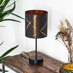 Hofstein Opatija Tischleuchte Schwarz, 1-flammig -Günstiges Tischlampen Geschäft opatija tischleuchte h3329412 10