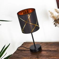 Hofstein Opatija Tischleuchte Schwarz, 1-flammig -Günstiges Tischlampen Geschäft opatija tischleuchte h3329412 4