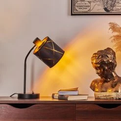 Hofstein Opatija Tischleuchte Schwarz, 1-flammig -Günstiges Tischlampen Geschäft opatija tischleuchte h3413685 10