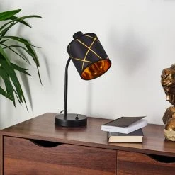 Hofstein Opatija Tischleuchte Schwarz, 1-flammig -Günstiges Tischlampen Geschäft opatija tischleuchte h3413685 11