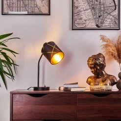 Hofstein Opatija Tischleuchte Schwarz, 1-flammig -Günstiges Tischlampen Geschäft opatija tischleuchte h3413685 6