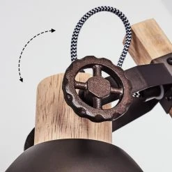 Hofstein Orny Tischleuchte Schwarz, Braun, Naturfarben, 1-flammig -Günstiges Tischlampen Geschäft orny tischleuchte h3451748 5