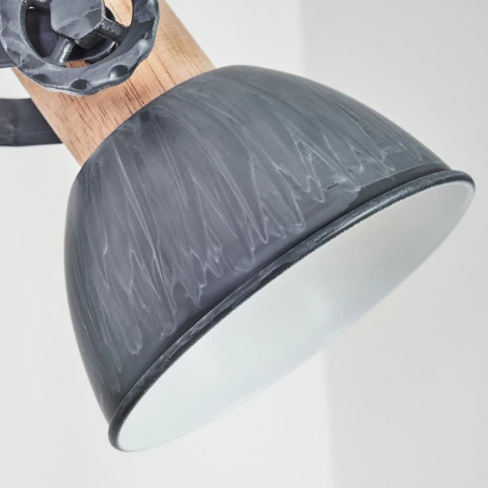 Hofstein Orny Tischleuchte Grau, Naturfarben, 1-flammig 5 Hofstein Orny Tischleuchte Grau, Naturfarben, 1-flammig – Bild 3