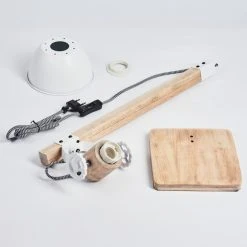 Hofstein Orny Tischleuchte Weiß, Naturfarben, 1-flammig -Günstiges Tischlampen Geschäft orny tischleuchte h3451786 3