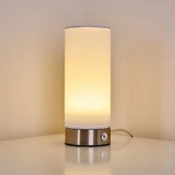 Hofstein Osogna Tischleuchte LED Nickel-Matt, 1-flammig -Günstiges Tischlampen Geschäft osogna tischleuchte h3298923 do1 11