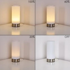 Hofstein Osogna Tischleuchte LED Nickel-Matt, 1-flammig -Günstiges Tischlampen Geschäft osogna tischleuchte h3298923 do1 3