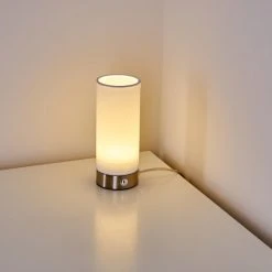 Hofstein Osogna Tischleuchte LED Nickel-Matt, 1-flammig -Günstiges Tischlampen Geschäft osogna tischleuchte h3298923 do1 9