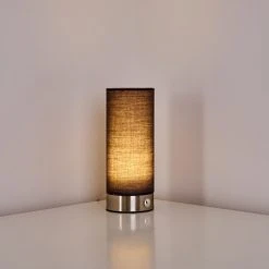 Hofstein Osogna Tischleuchte LED Nickel-Matt, 1-flammig -Günstiges Tischlampen Geschäft osogna tischleuchte h3298985 do1 13