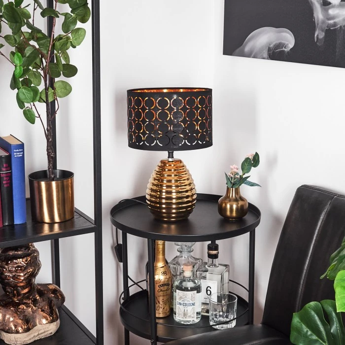 Hofstein Osorno Tischleuchte Gold, 1-flammig 14 Hofstein Osorno Tischleuchte Gold, 1-flammig – Bild 12