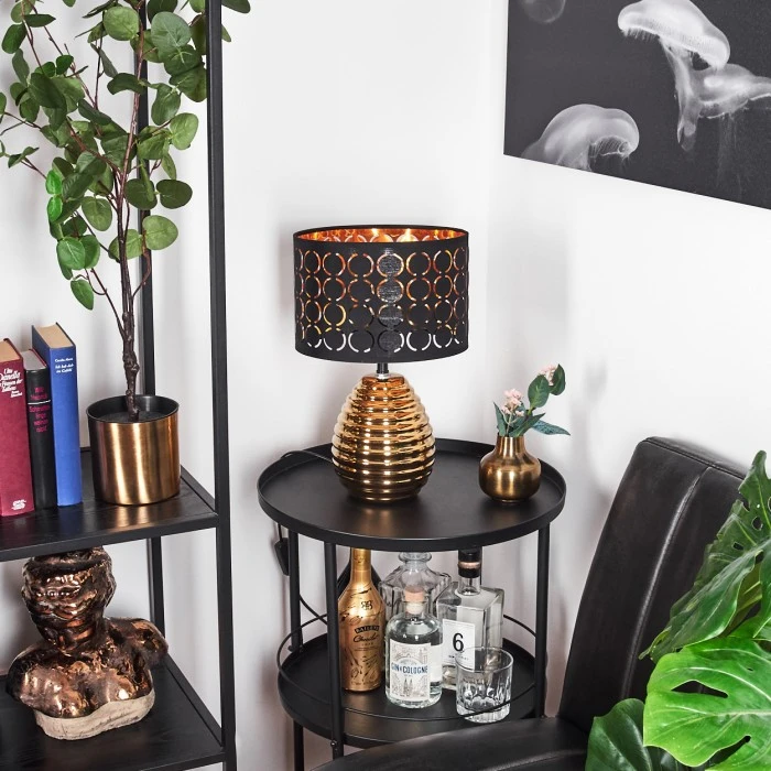 Hofstein Osorno Tischleuchte Gold, 1-flammig 12 Hofstein Osorno Tischleuchte Gold, 1-flammig – Bild 10