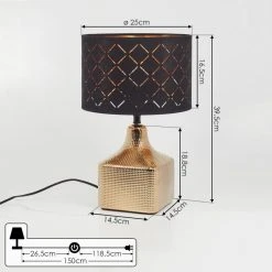 Hofstein Osorno Tischleuchte Gold, 1-flammig 14 Hofstein Osorno Tischleuchte Gold, 1-flammig -Günstiges Tischlampen Geschäft osorno tischleuchte h3609361 3