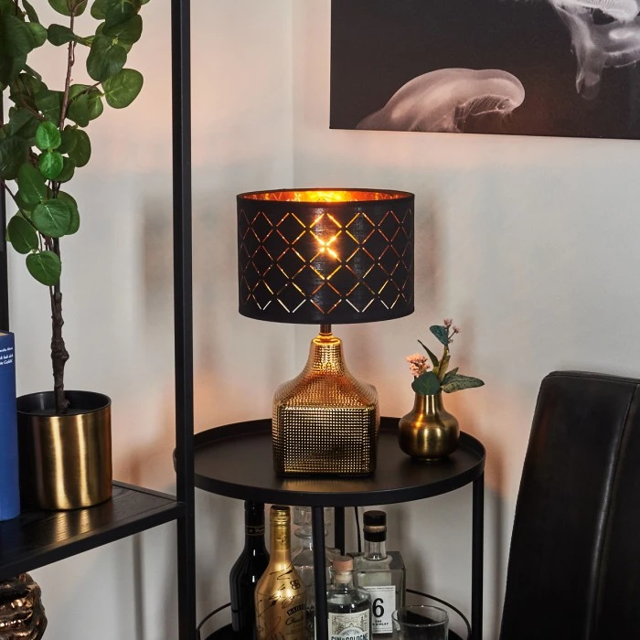 Hofstein Osorno Tischleuchte Gold, 1-flammig 10 Hofstein Osorno Tischleuchte Gold, 1-flammig – Bild 8