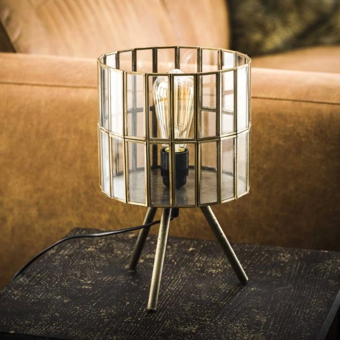 Hofstein OUDESTOIF Tischleuchte Transparent, Klar, 1-flammig 4 Hofstein OUDESTOIF Tischleuchte Transparent, Klar, 1-flammig – Bild 2