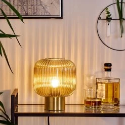 Hofstein Paeni Tischleuchte Bernsteinfarben, 1-flammig 20 Hofstein Paeni Tischleuchte Bernsteinfarben, 1-flammig -Günstiges Tischlampen Geschäft paeni tischleuchte h3407295 8