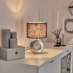 Hofstein Pagade Tischleuchte Silber, 1-flammig 18 Hofstein Pagade Tischleuchte Silber, 1-flammig -Günstiges Tischlampen Geschäft pagade tischleuchte h3606872 6