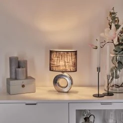 Hofstein Pagade Tischleuchte Silber, 1-flammig 20 Hofstein Pagade Tischleuchte Silber, 1-flammig -Günstiges Tischlampen Geschäft pagade tischleuchte h3606872 8