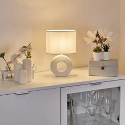 Hofstein Pagade Tischleuchte Weiß, 1-flammig 18 Hofstein Pagade Tischleuchte Weiß, 1-flammig -Günstiges Tischlampen Geschäft pagade tischleuchte h3606919 6